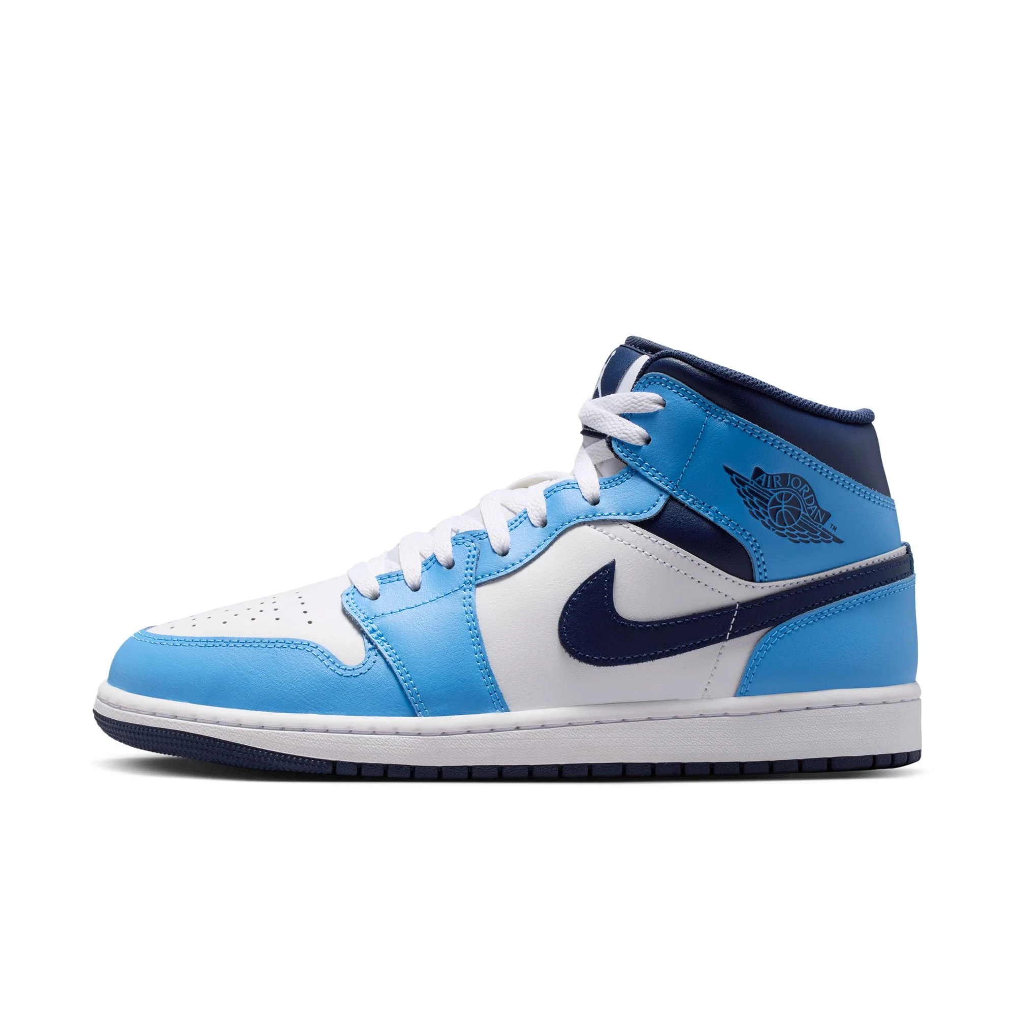 AIR JORDAN 1 MID - UNIVERSITY BLUE