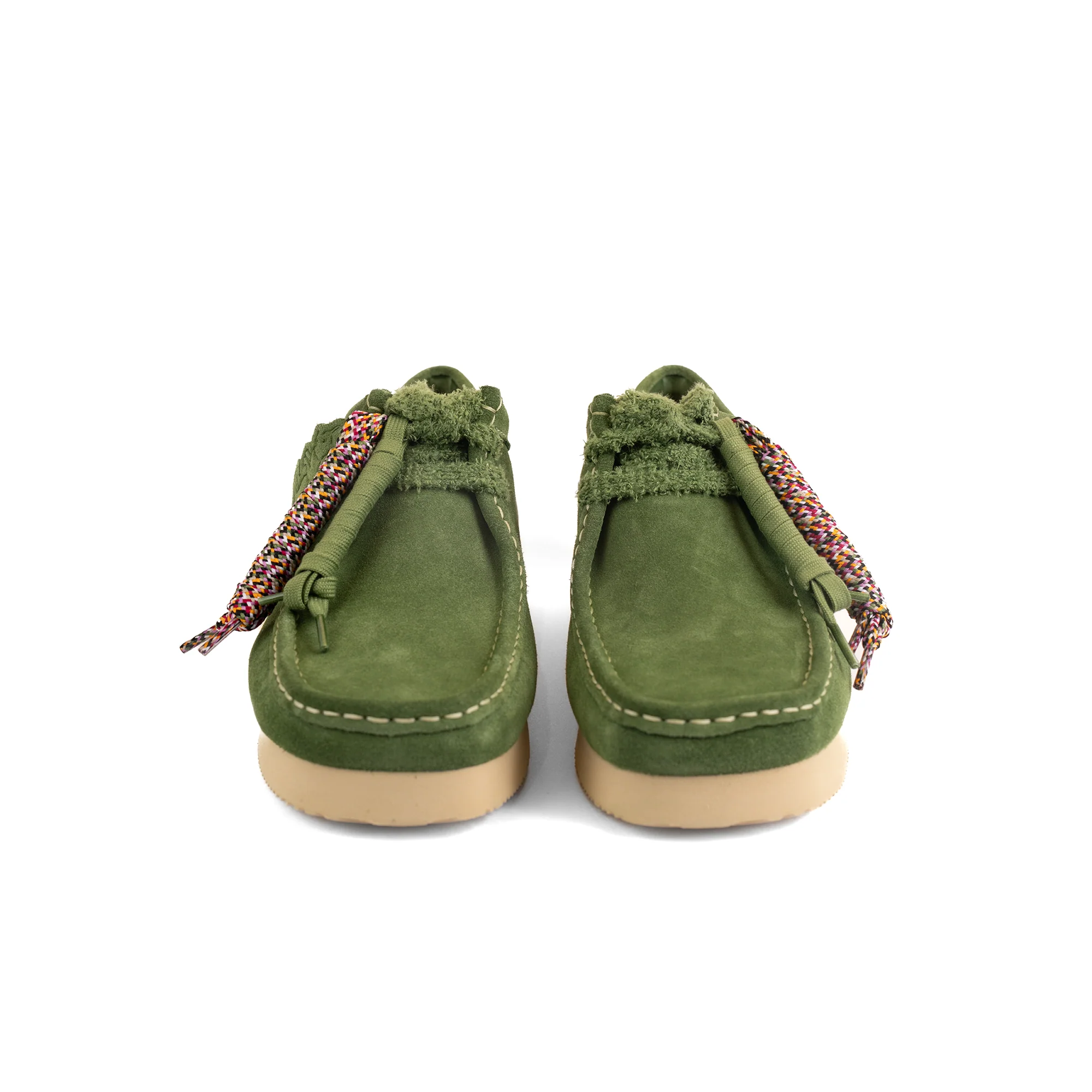 CLARKS WALLABEE - GREEN SUEDE - Image 3