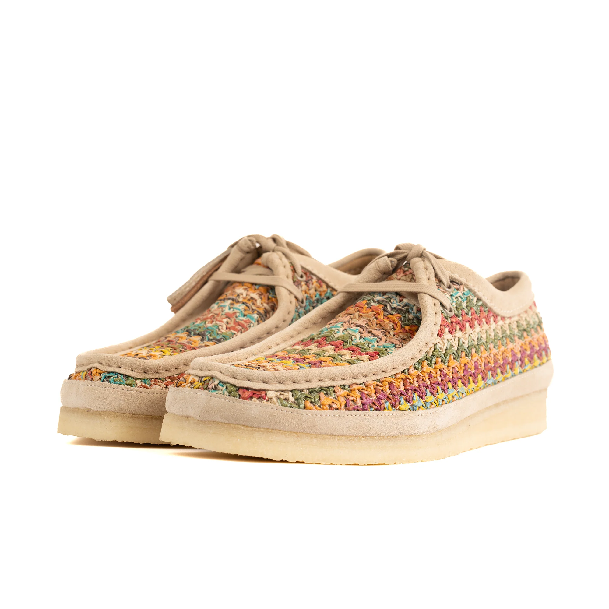 CLARKS WALLABEE - MULTICOLOUR RAFFIA - Image 3