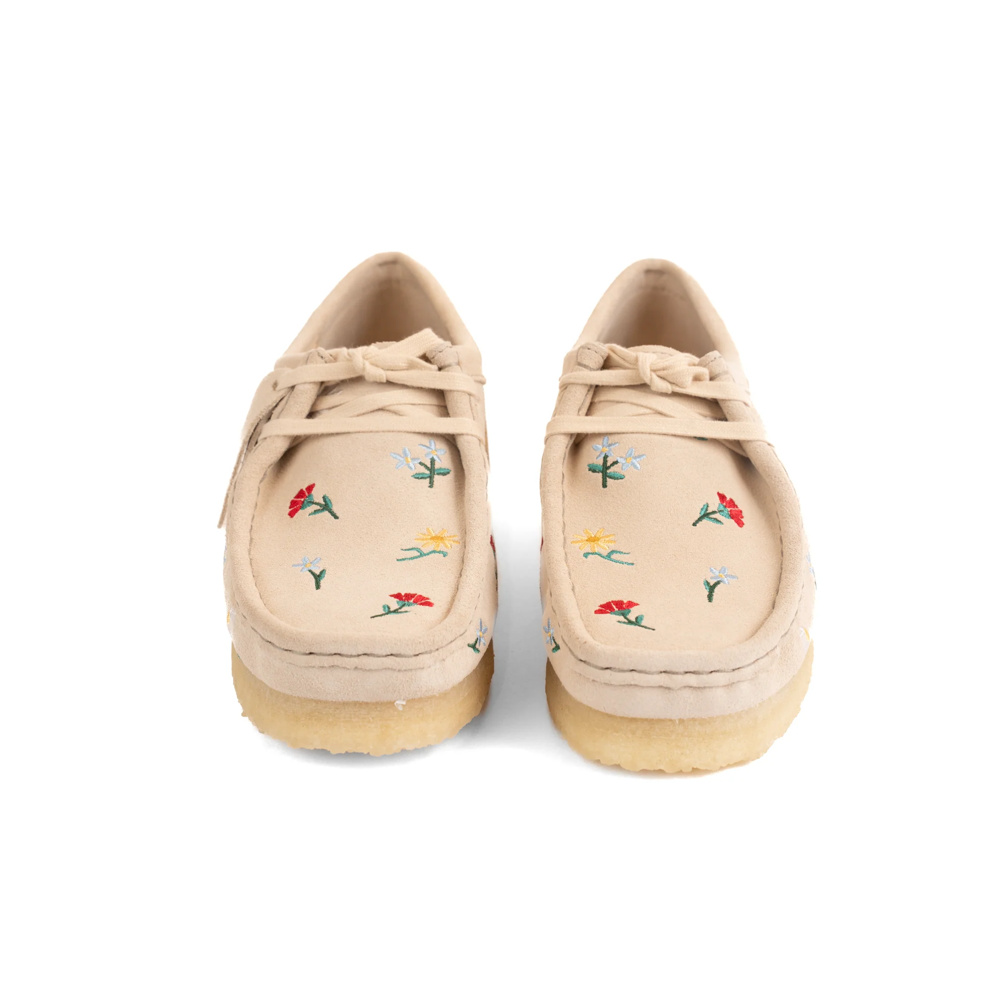 CLARKS WALLABEE - TAUPE EMBROIDERY - Image 3