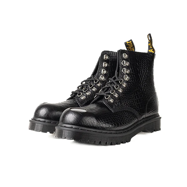 DR.MARTENS 1460 PASCAL STEEL TOE - ANALINE CROC EMBOSS - Image 2