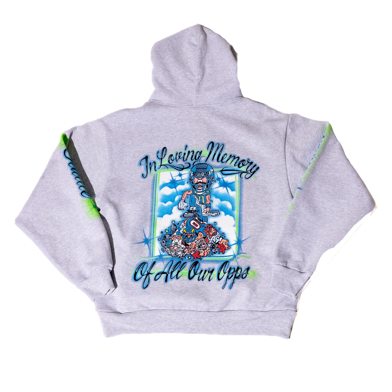 HOMETEAM BIG GAME HOODIE - GREY - Image 2