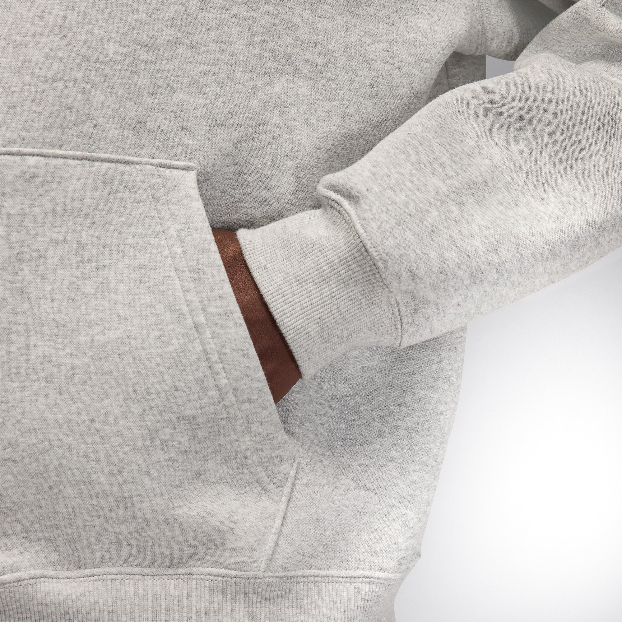 JORDAN BROOKLYN FLEECE HOODIE - GREY - Image 4