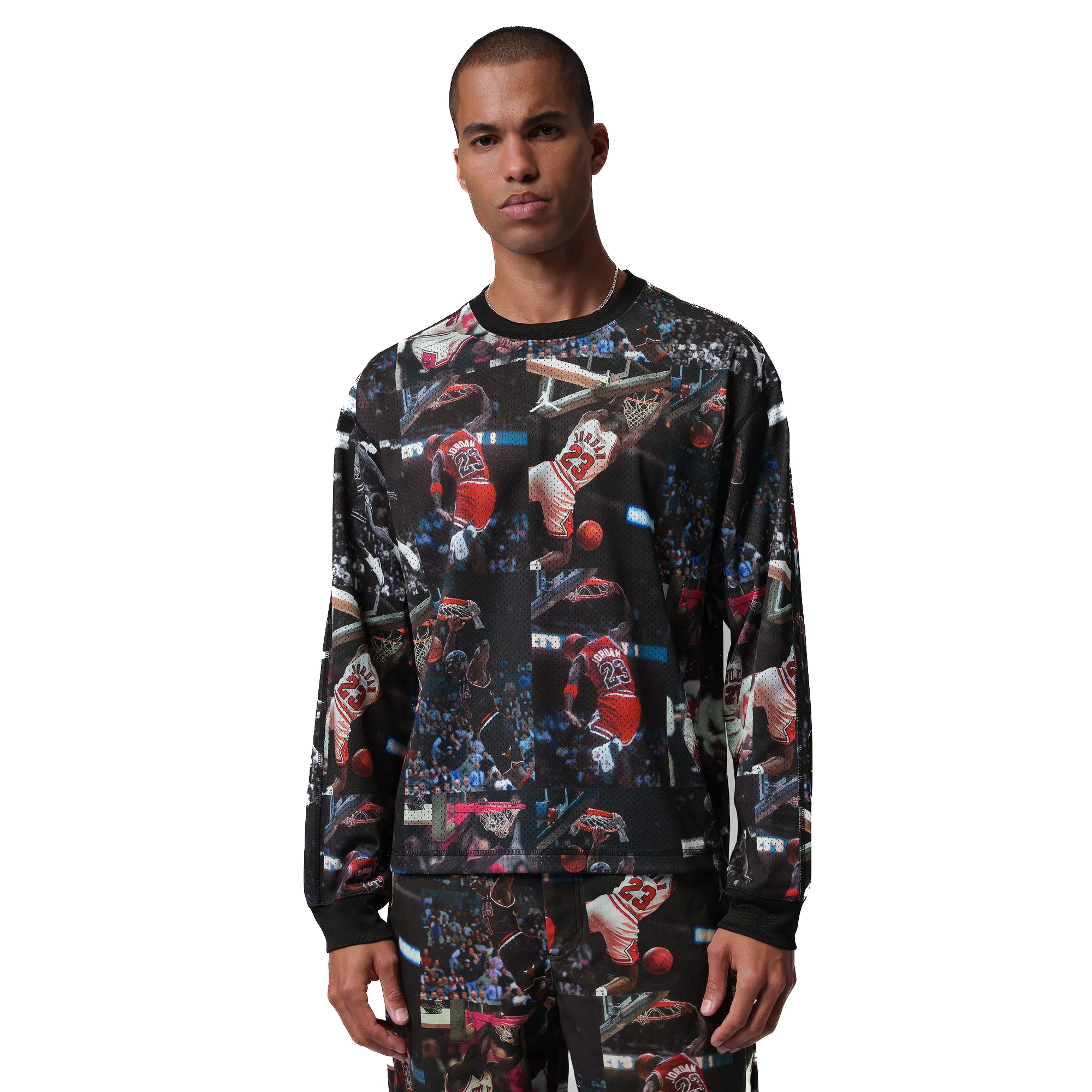Jordan Flight Men's Printed Long-Sleeve Jersey
