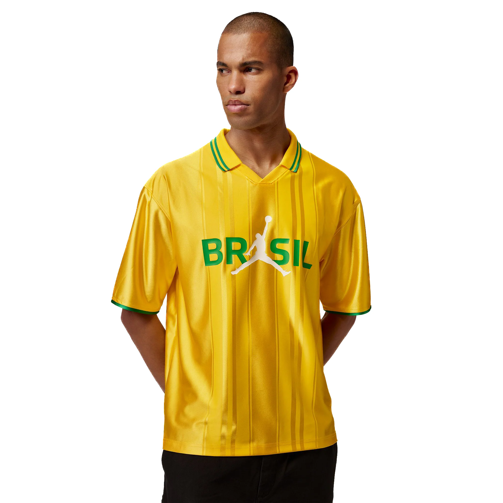 Jordan Men's Polo - Yellow Brazil