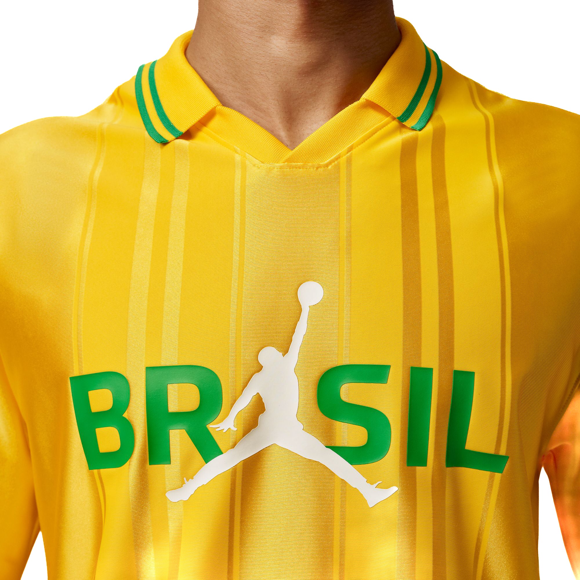 Jordan Men's Polo - Yellow Brazil - Image 4