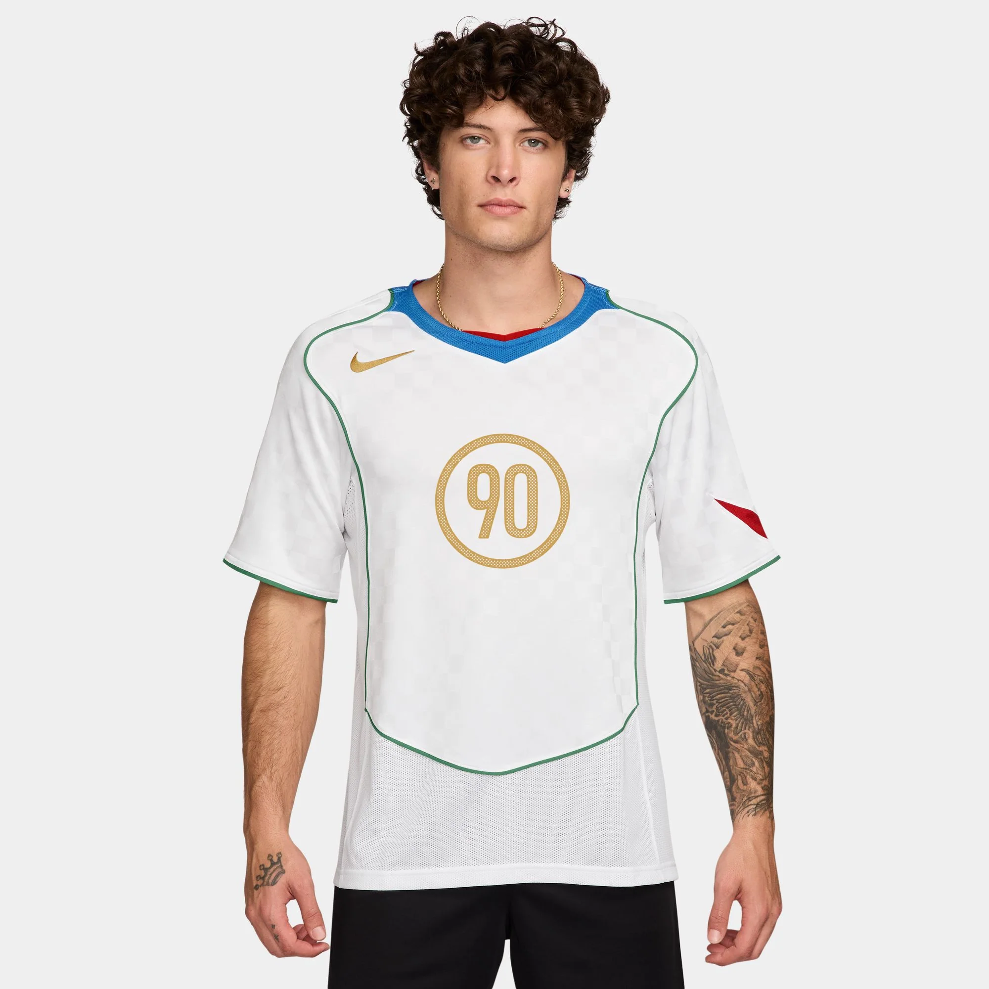 NIKE TOTAL 90 SOCCER JERSEY - WHITE - Image 4